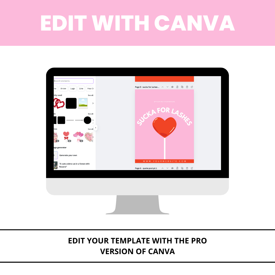 Valentine's Day Social Media Template Bundle