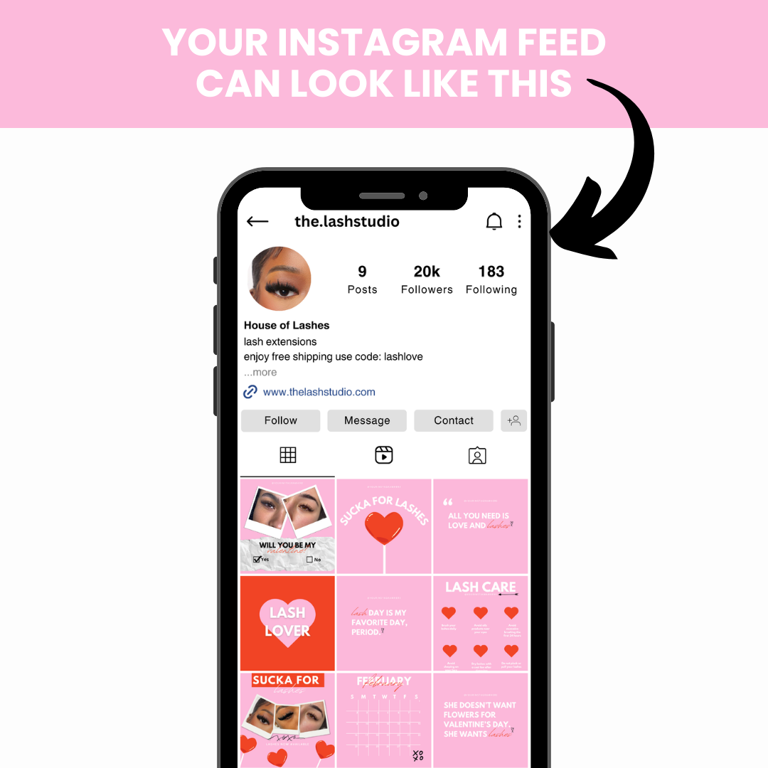 Valentine's Day Social Media Template Bundle